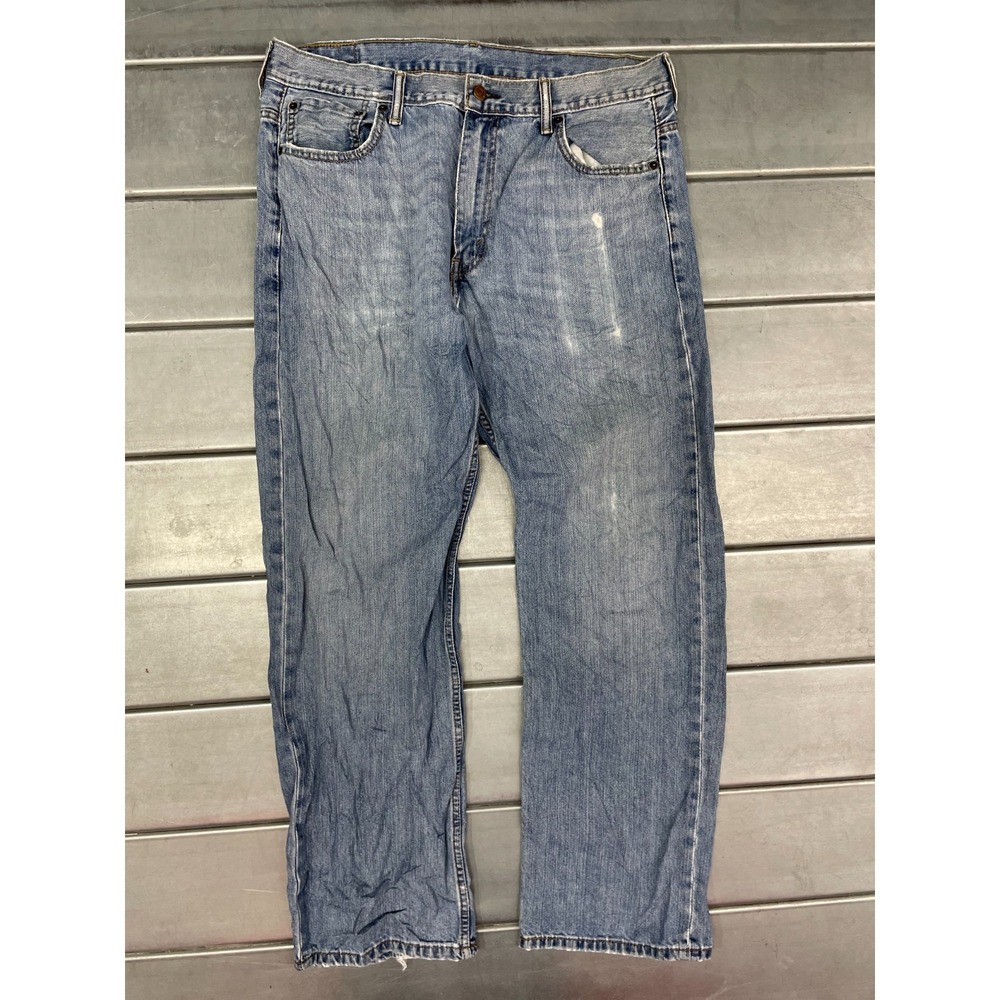 Levis 569 Loose Straight Jeans Mens 36x33 Blue‎ Medium Wash Denim